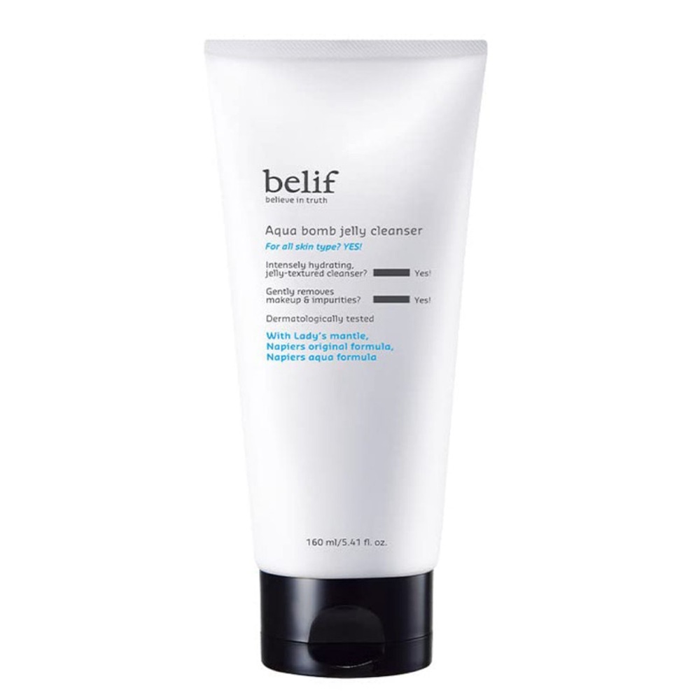 belif Aqua Bomb Jelly Cleanser 160ml Hydrating Makeup-Removing Face Wash NWT